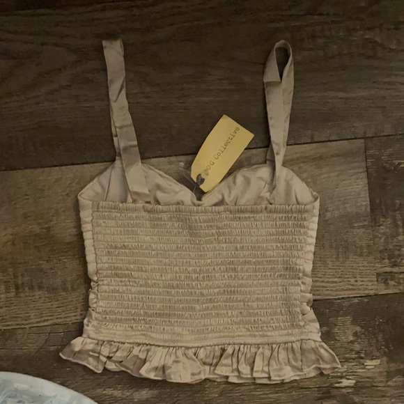 NWT B•O•G Collective Beautiful Tan Corset Type Tank Top - Picture 13 of 15